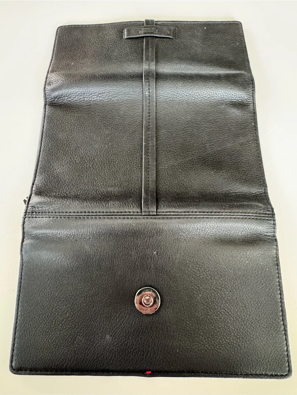Hammitt Benjamin Wallet Slim Black Pebbled Leather